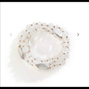 J.Jill hand brushed beaded wrap bracelet